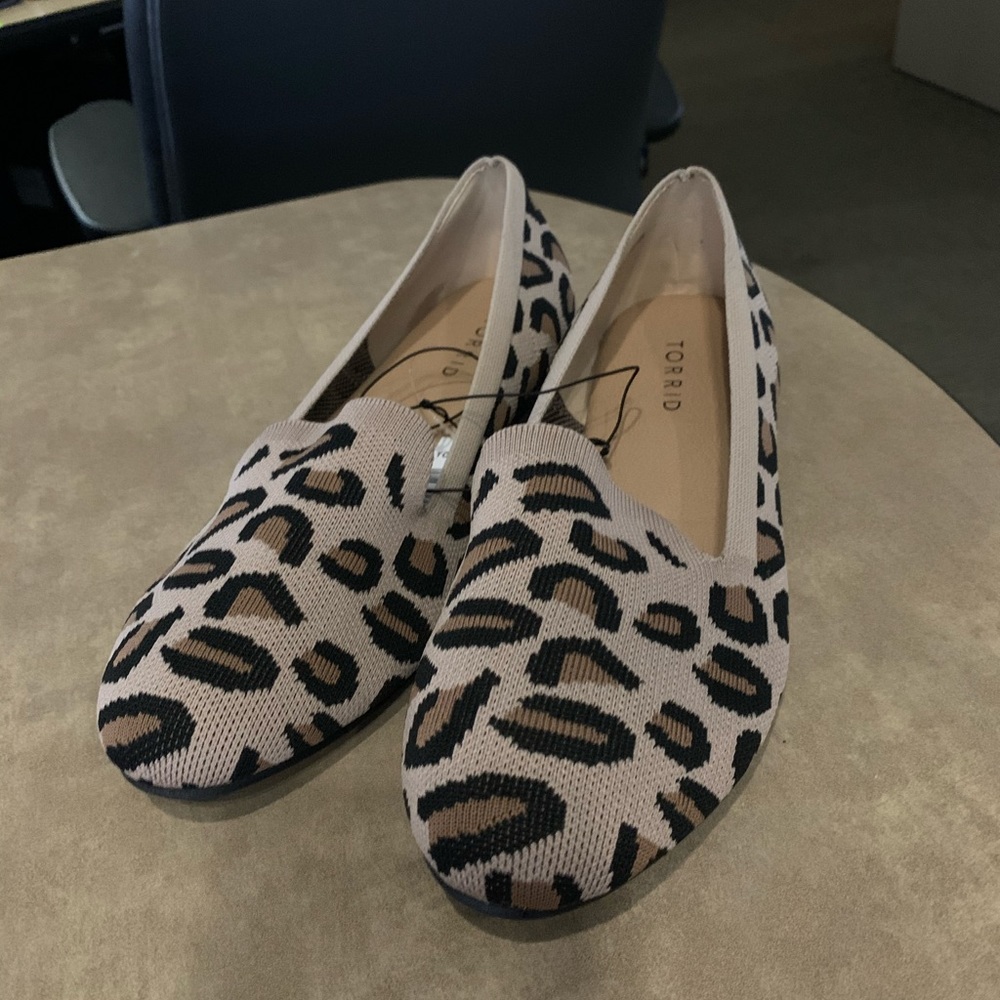 Leopard stretch knit loafer BNWT